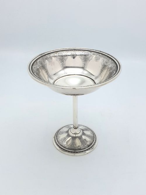 Gorgeous Sterling Silver Persian Pattern Comport - circa 1900