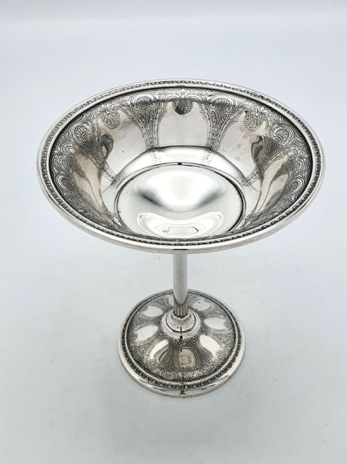Gorgeous Sterling Silver Persian Pattern Comport - circa 1900