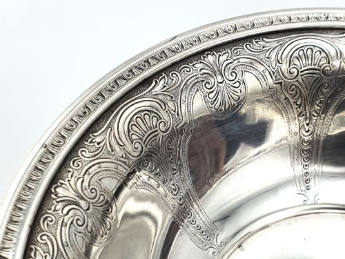 Gorgeous Sterling Silver Persian Pattern Comport - circa 1900