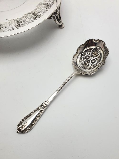 Gorgeous Cranberry Jam Dish on Stand - circa 1905