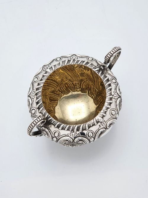 Fabulous Victorian Embossed Three-Piece Silver-Plated Tea Set - 1888