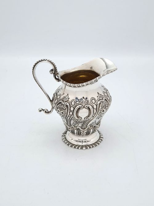 Fabulous Victorian Embossed Three-Piece Silver-Plated Tea Set - 1888